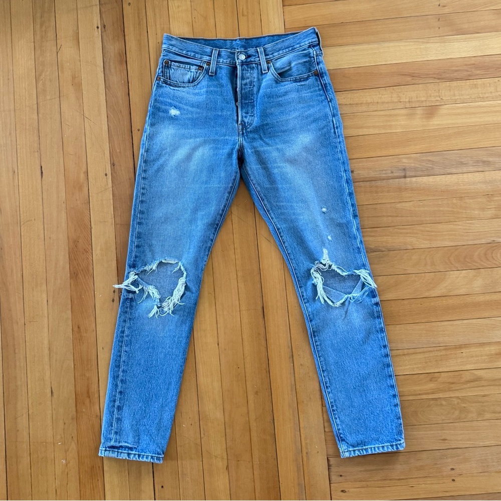 Levi's 501s Women's Skinny Jeans - Light Blue